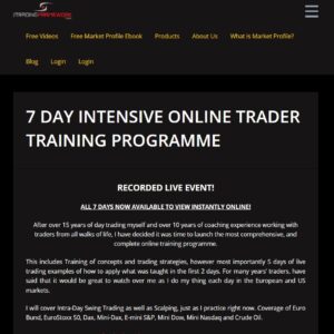Trading Framework -7 Day Intensive Online Trader Training Programme