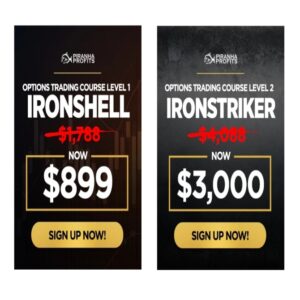 Piranha Profits Options Courses –  Level 1 Ironshell and Level 2 Ironstriker - Adam Khoo