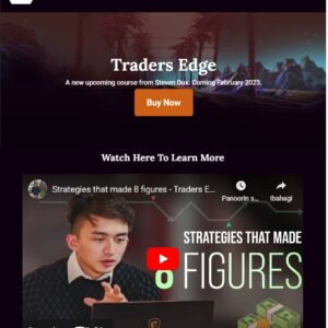 [NEW 2023] Steven Dux - Trader's Edge Course 2023 - Strategies that Made Me 8-Figures