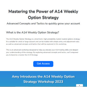 Aeromir - Amy Meissner - A14 Weekly Option Strategy Workshop 2023