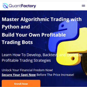 QuantFactory Become a Quant Trader Bundle - Quant Trading Strategies with Python + Python Fundamentals for Quant Trading