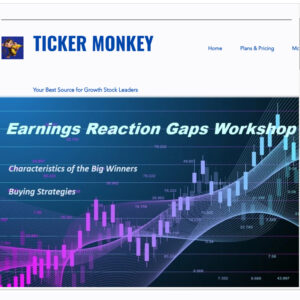 Ticker Monkey - ERx Earning Reactions Gap Workshop 2023 - John Pocorobba