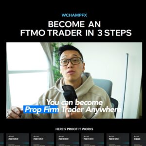 Course cover image for WChampFX Trading Course showcasing prop firm trading strategies, live setups, and mentorship.