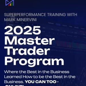 Cover image for the Mark Minervini Master Trader 2025 event featuring Mark Minervini and details about his stock trading program.