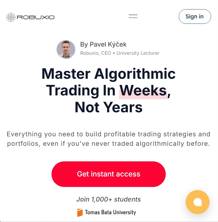 robuxia algorithmic crypto course