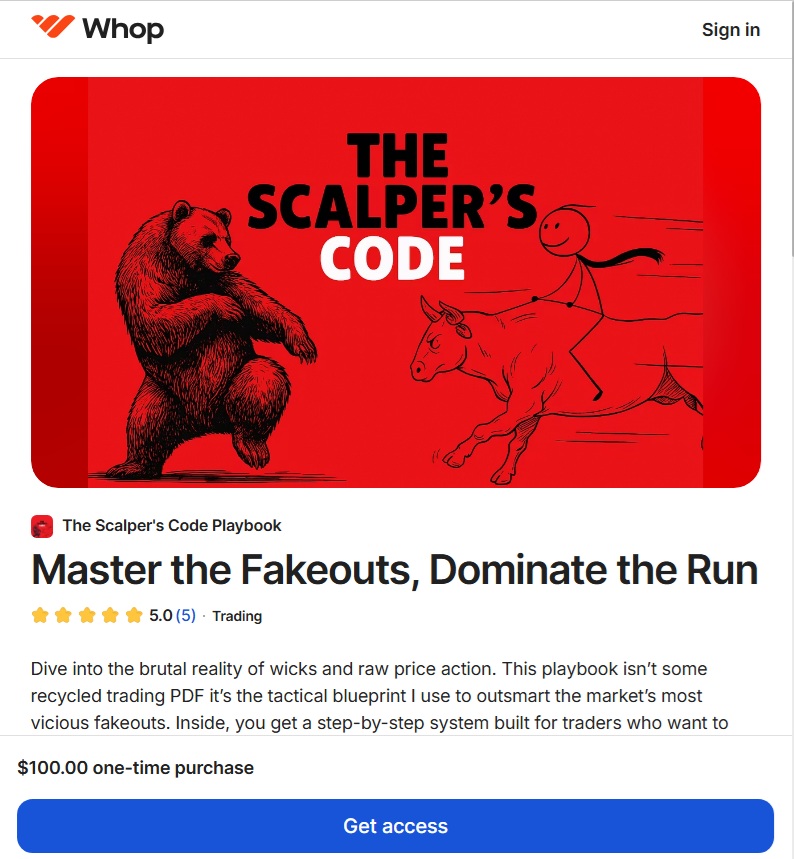 The Scalper's Code Playbook