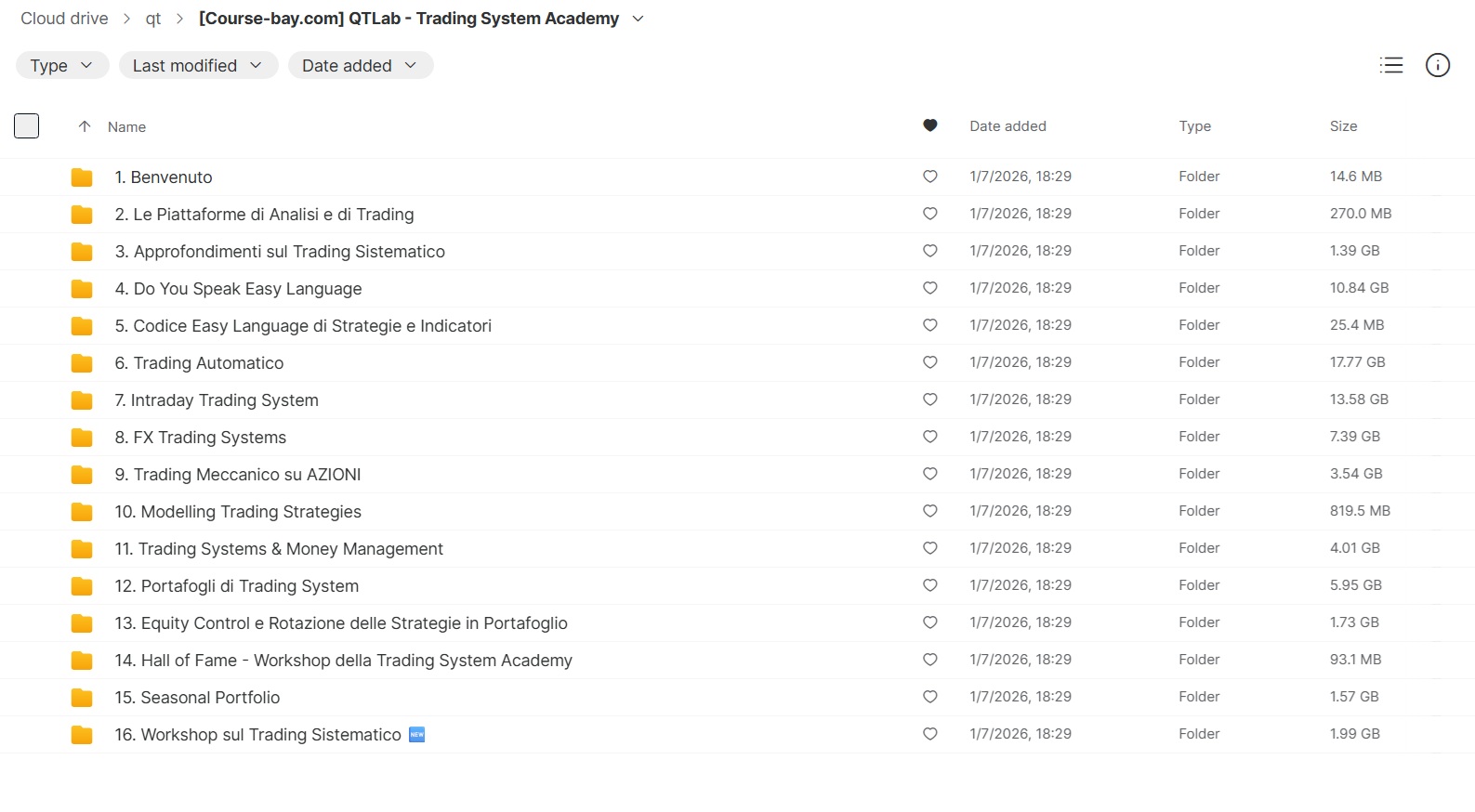QTLab Trading System Academy by Luca Giusti Course Curriculum