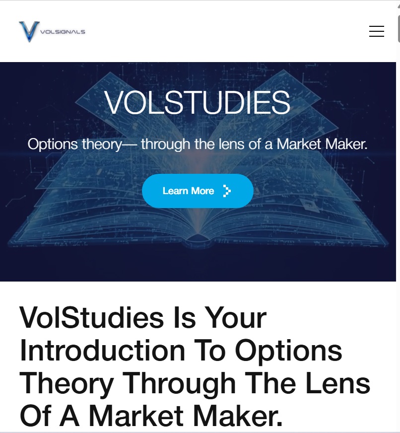 Volsignals VolStudies Options Course