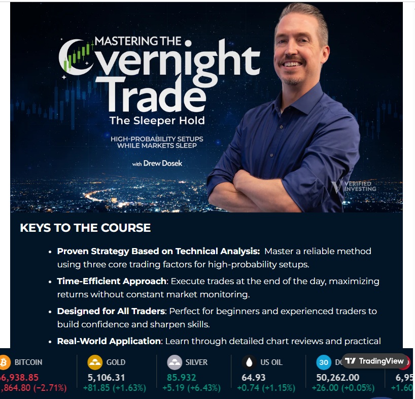Mastering the Overnight Trade The Sleeper Hold trading course cover