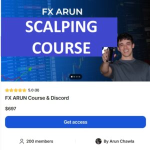 FX Arun Scalping Course trading program cover featuring forex scalping strategies and momentum trading lessons