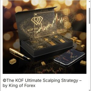 King of Forex Ultimate Scalping Strategy trading course cover featuring advanced forex scalping training modules