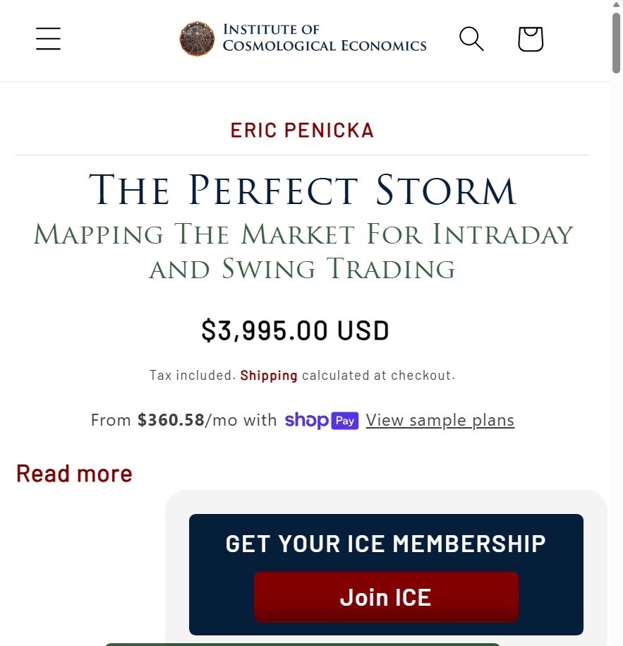 The Perfect Storm trading course PDF by Eric Penicka using Vedic astrology and intraday timing tools