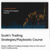 Scott Pulcini trading strategies course digital cover showing playbook setups and trading methodologies