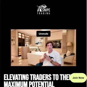 Snipe Trading Academy course showing STS trading strategy masterclass and structured trading system