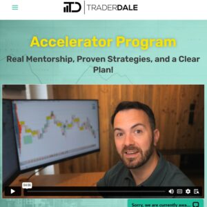 Trader Dale Accelerator Program trading mentorship with smart money concepts and live trading sessions