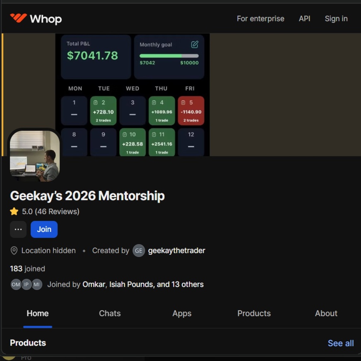 Digital product mockup layout for the Geekay 2026 Mentorship - Model 3/4 Course by geekaythetrader, showcasing the standalone strategy curriculum.