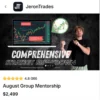 Jeron Trades Group Mentorship featuring order flow analysis, footprint charts, volume profiles, and trading strategy lessons